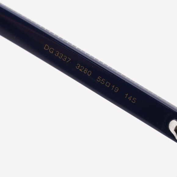 Dolce & Gabbana DG3337 3280 Eyeglasses Rectangle Blue 55mm Frame - Picture 5 of 9